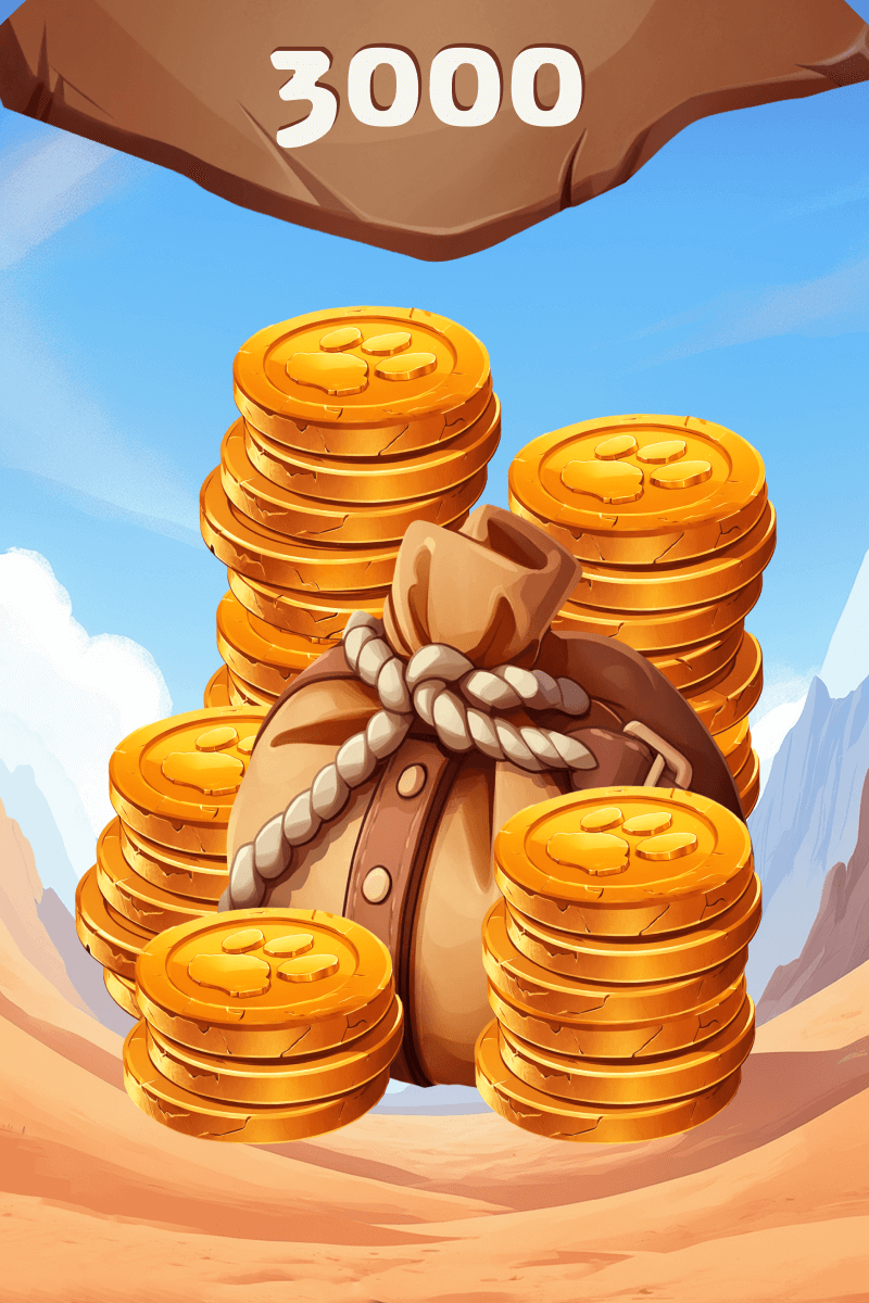 قم بتجميع 3000 عملة