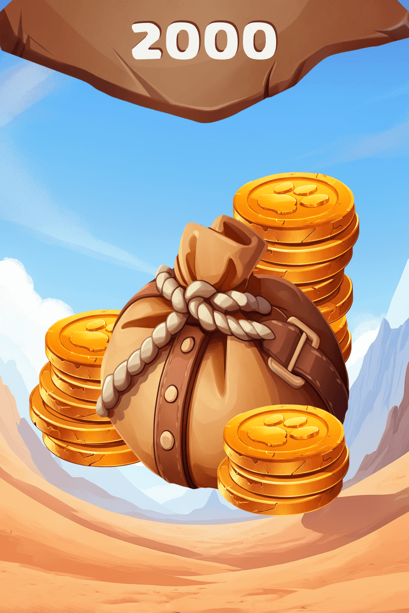 قم بتجميع 2000 عملة