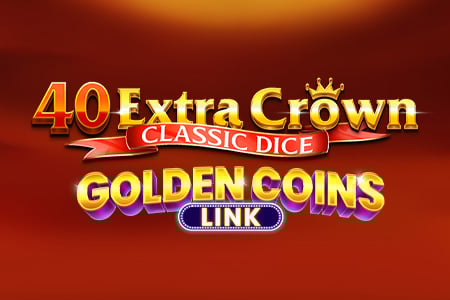 40 Extra Crown Classic Dice - Golden Coins Link